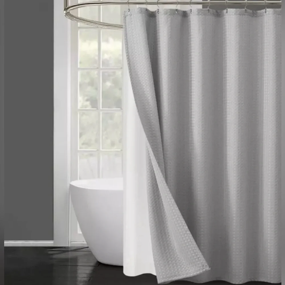 Essential Spa Shower Curtain Set 4 New Grey